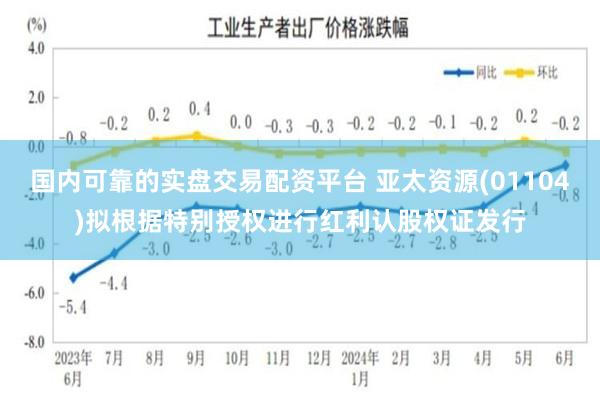 国内可靠的实盘交易配资平台 亚太资源(01104)拟根据特别授权进行红利认股权证发行